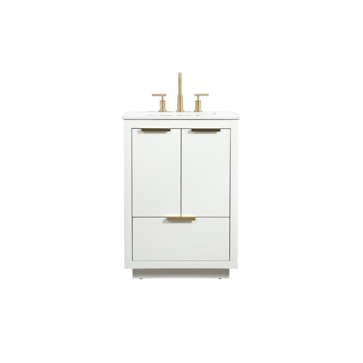 Elegant Lighting VF19424WH Modern Blake Plumbing White