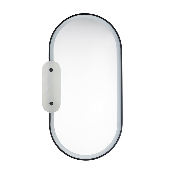 Studio M SM24800WABK Modern Stonewall Mirror Black