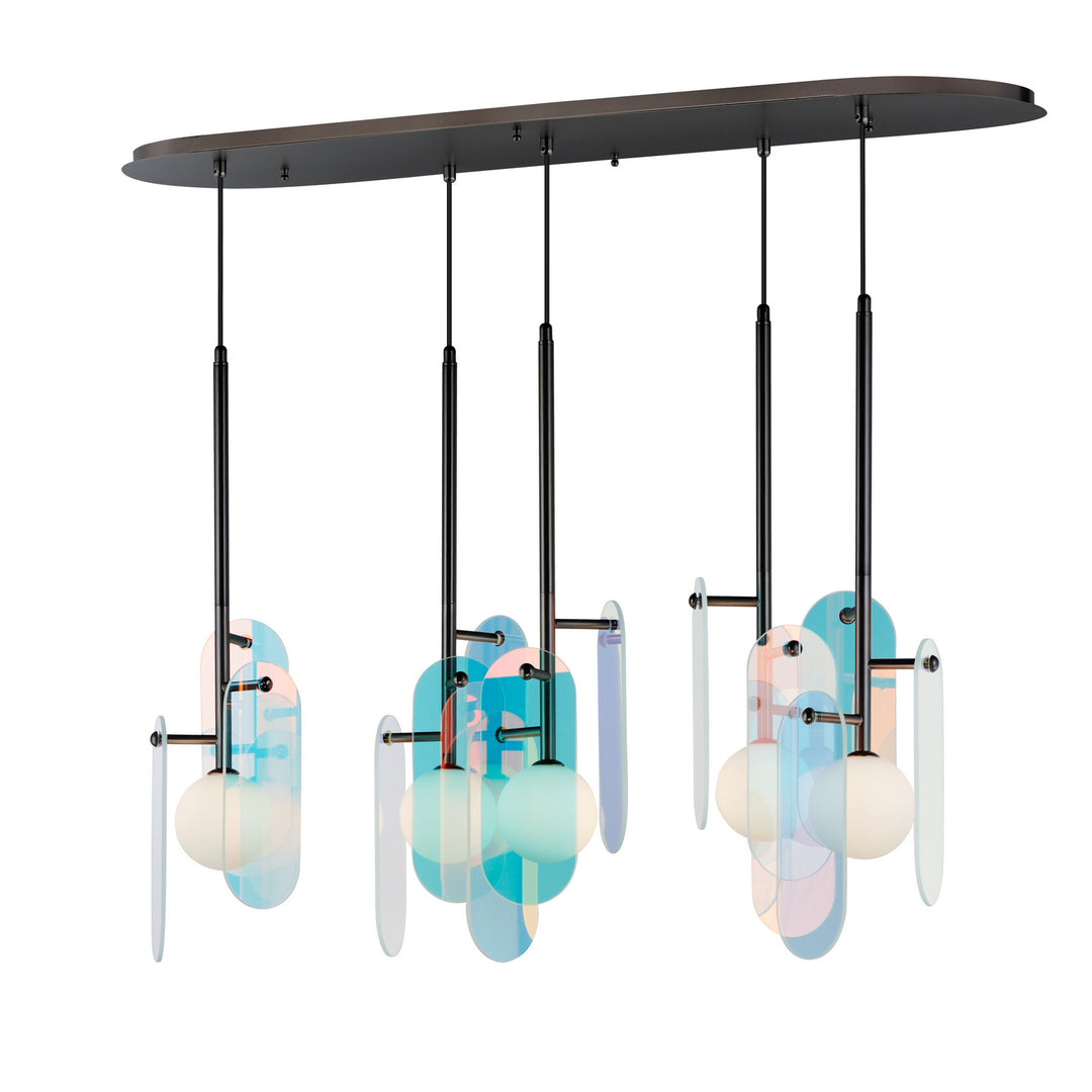 Studio M By Maxim Megalith - Glass SM24815DCGM Pendant Light - Gunmetal