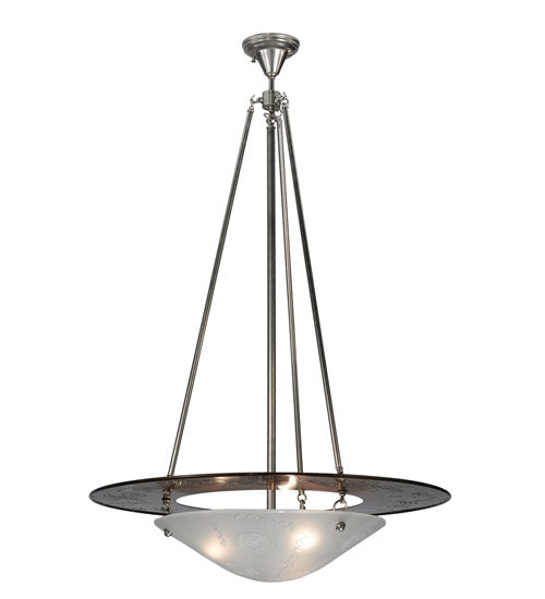 Meyda Tiffany Metro Fusion 120906 Pendant Light - Transparent Copper, Brushed Nickel
