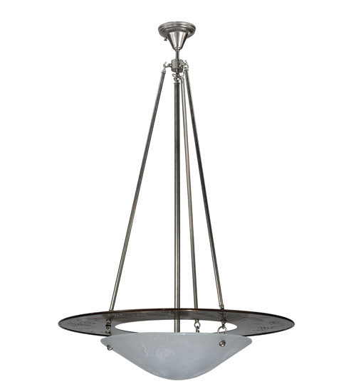 Meyda Tiffany Metro Fusion 120906 Pendant Light - Transparent Copper, Brushed Nickel