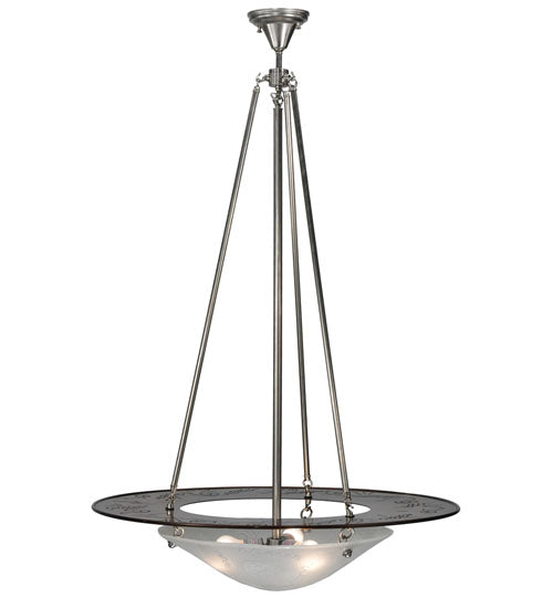 Meyda Tiffany Metro Fusion 120906 Pendant Light - Transparent Copper, Brushed Nickel
