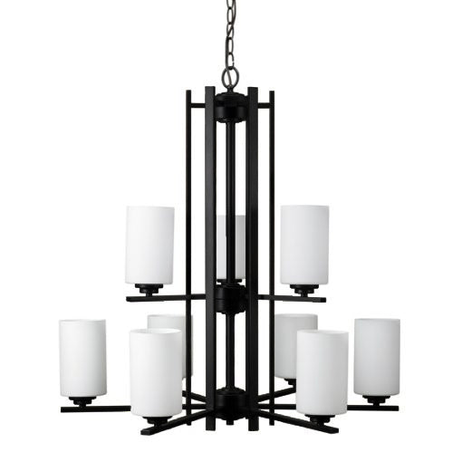 Russell Iris 129-609/BLK Chandelier Light - Black