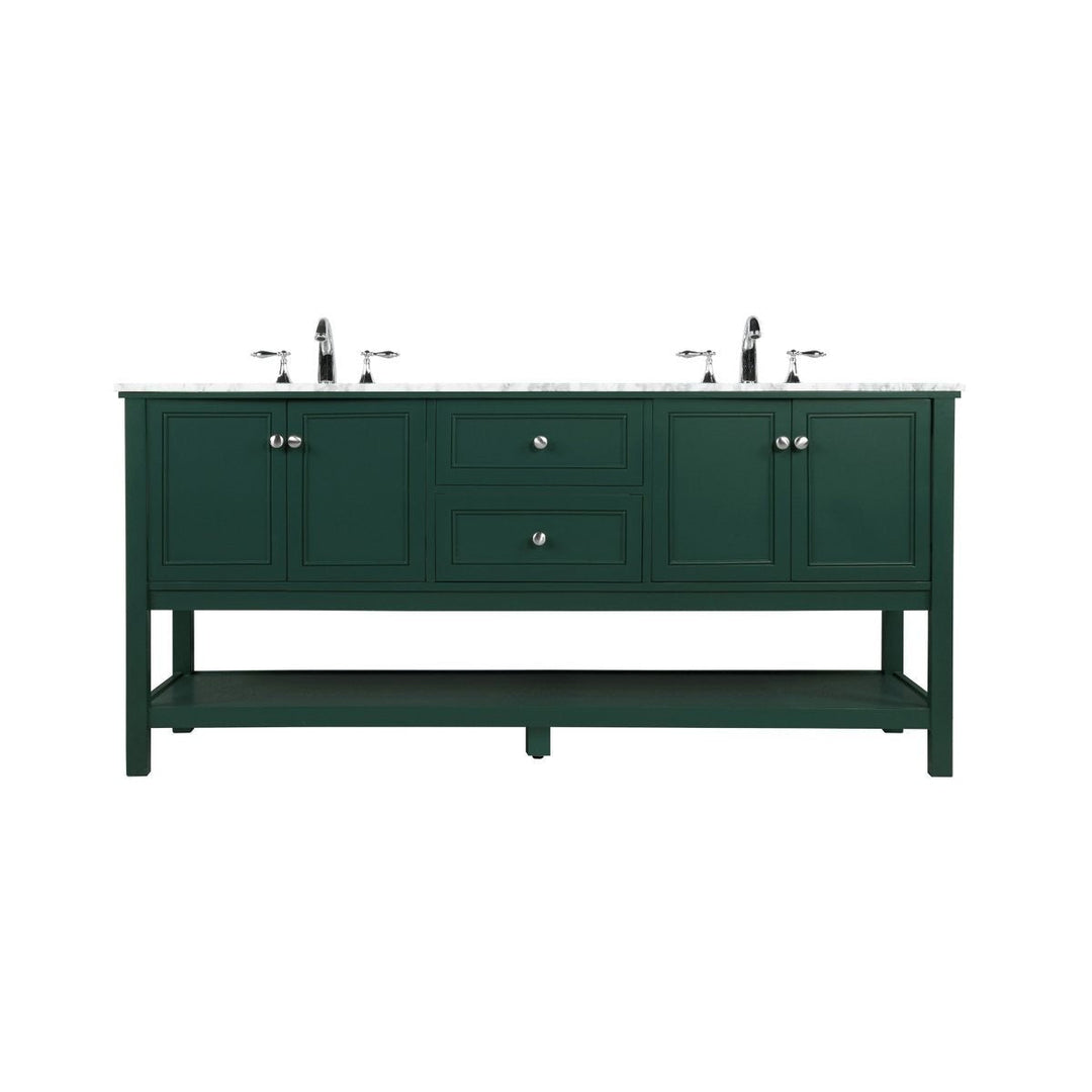 Elegant Lighting VF27072DGN  Metropolis Plumbing Green