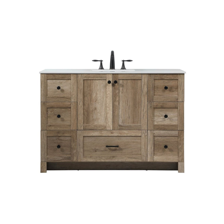 Elegant Lighting VF2848NT  Soma Plumbing Natural Oak