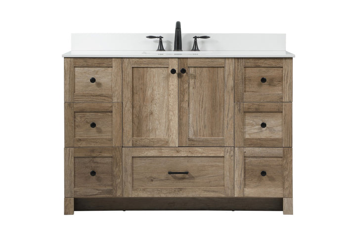 Elegant Lighting VF2848NT-BS  Soma Plumbing Natural Oak