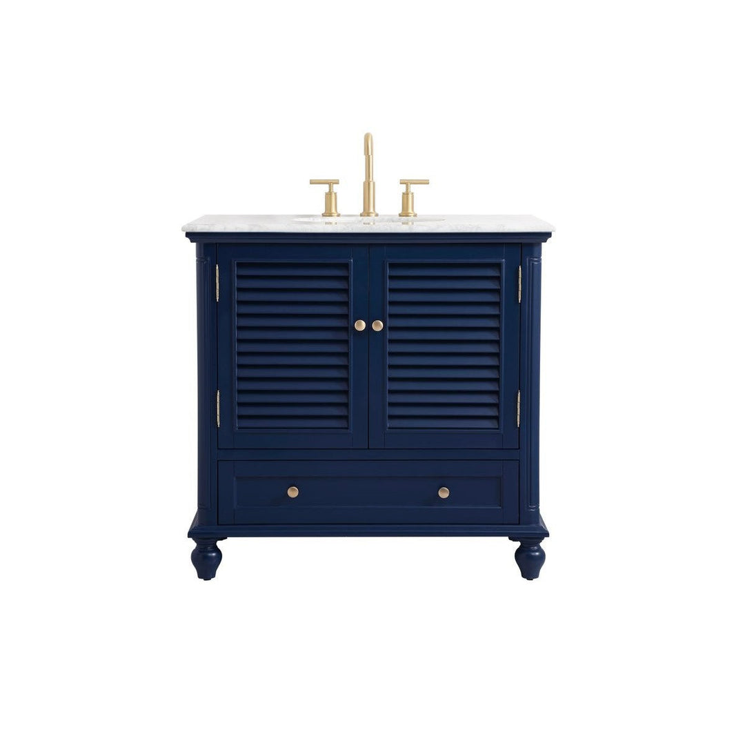 Elegant Lighting VF30536BL  Rhodes Plumbing Blue