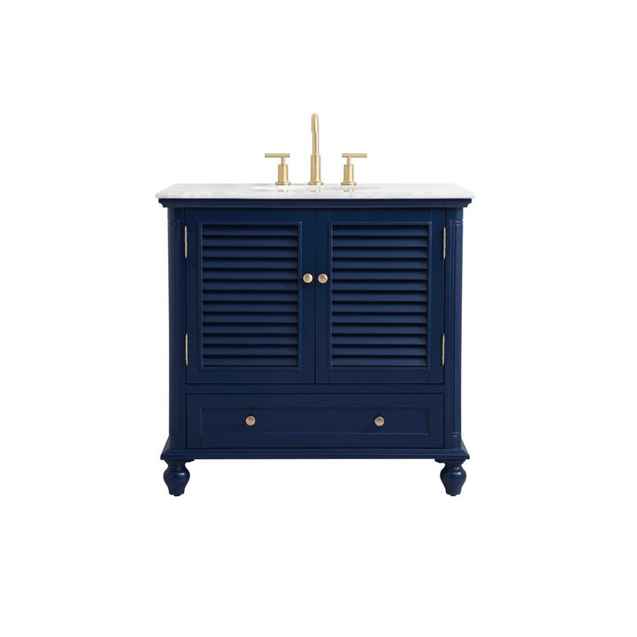 Elegant Lighting VF30536BL  Rhodes Plumbing Blue