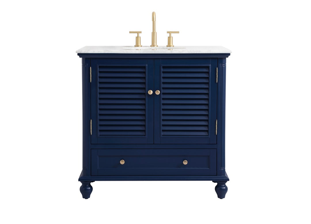 Elegant Lighting VF30536BL  Rhodes Plumbing Blue