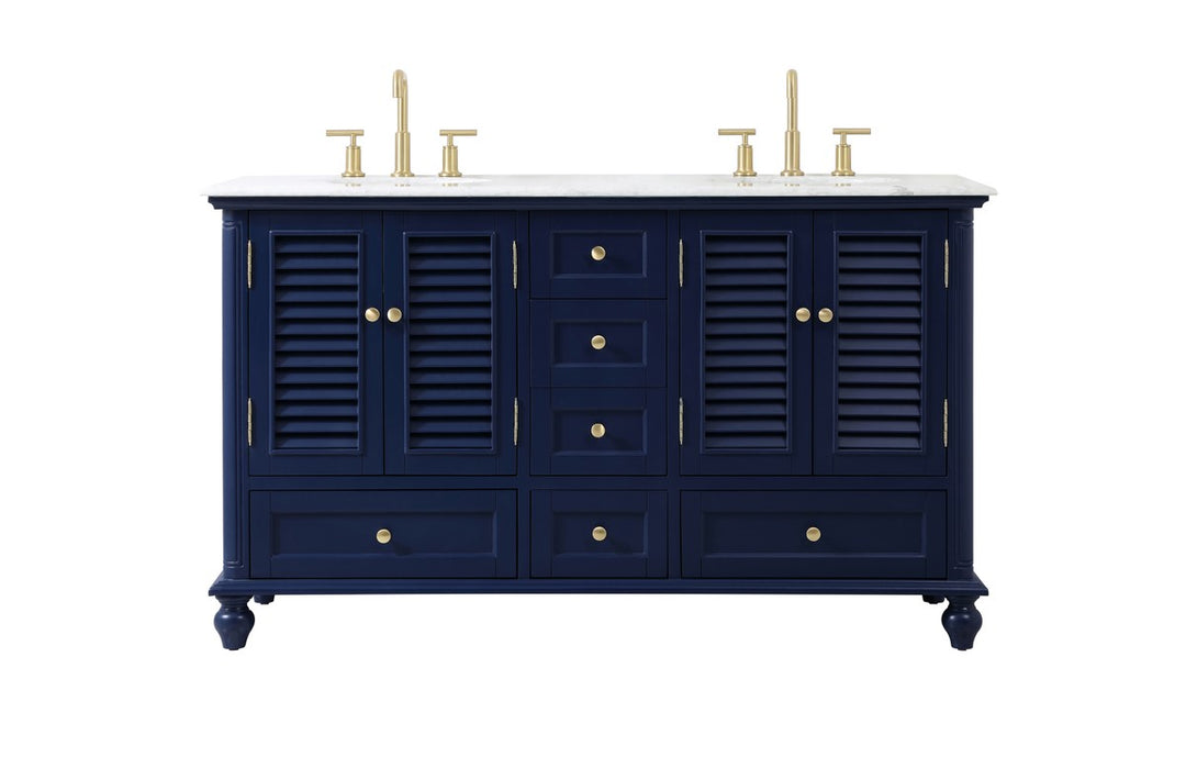 Elegant Lighting VF30560DBL  Rhodes Plumbing Blue