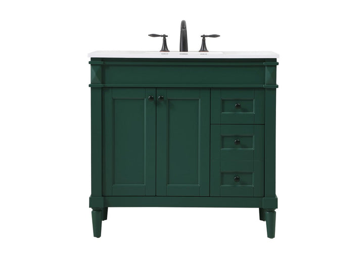 Elegant Lighting VF31836GN  Bennett Plumbing Green