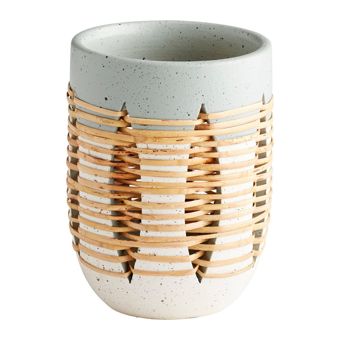Cyan 11127 Vases & Planters - Grey And Ivory