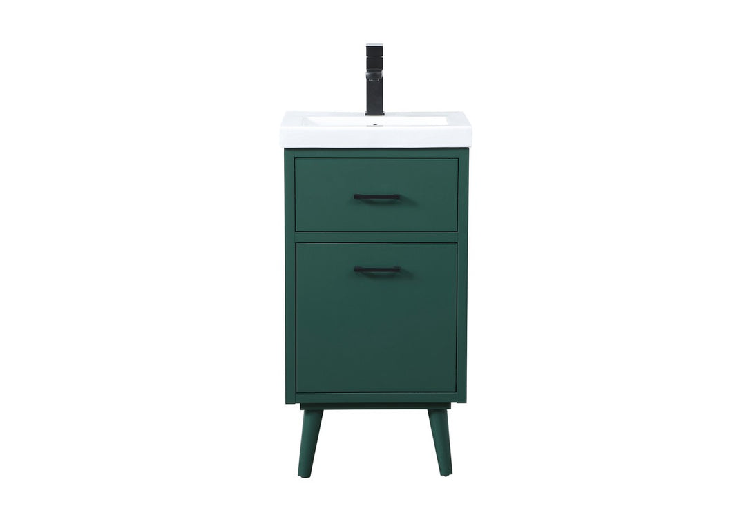 Elegant Lighting VF41018MGN Modern Boise Plumbing Green