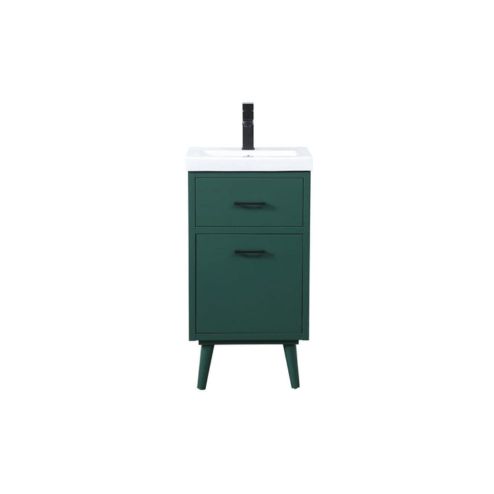 Elegant Lighting VF41018MGN Modern Boise Plumbing Green