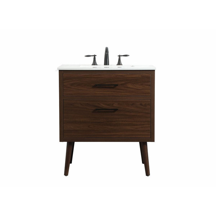 Elegant Lighting VF41030MWT Modern Boise Plumbing Walnut