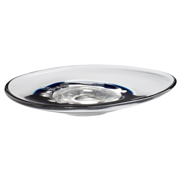 Cyan 11251 Bowls & Plates - Clear And Cobalt