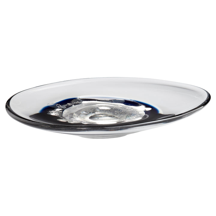 Cyan 11251 Bowls & Plates - Clear And Cobalt