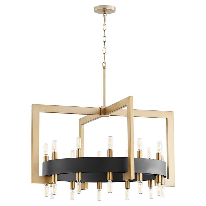 Cyan Design  11269 Chandelier Light - Noir / Aged Brass