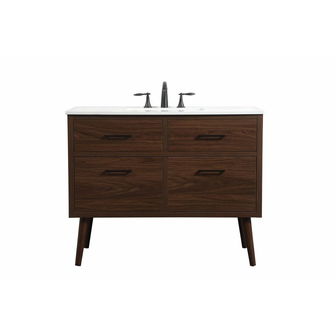 Elegant Lighting VF41042MWT Modern Boise Plumbing Walnut