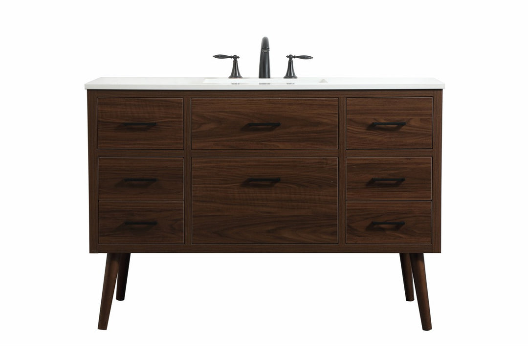 Elegant Lighting VF41048MWT Modern Boise Plumbing Walnut