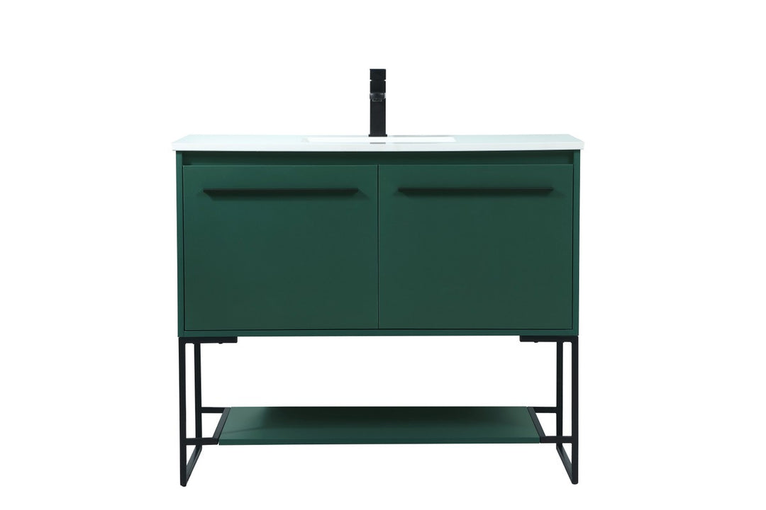 Elegant Lighting VF42540MGN Modern Sloane Plumbing Green