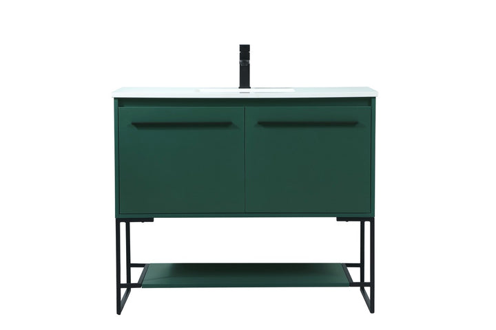 Elegant Lighting VF42540MGN Modern Sloane Plumbing Green