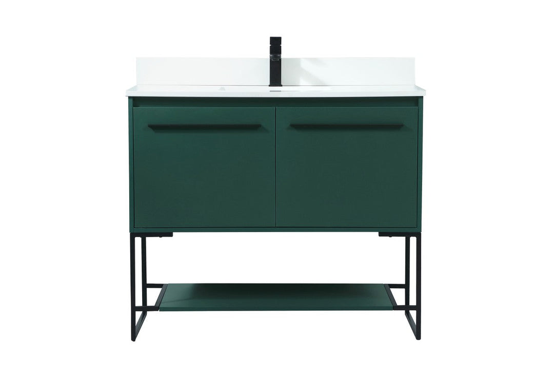 Elegant Lighting VF42540MGN-BS Modern Sloane Plumbing Green