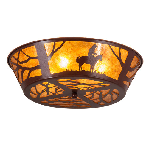 Meyda Tiffany Cowboy 107593 Ceiling Light - Rust