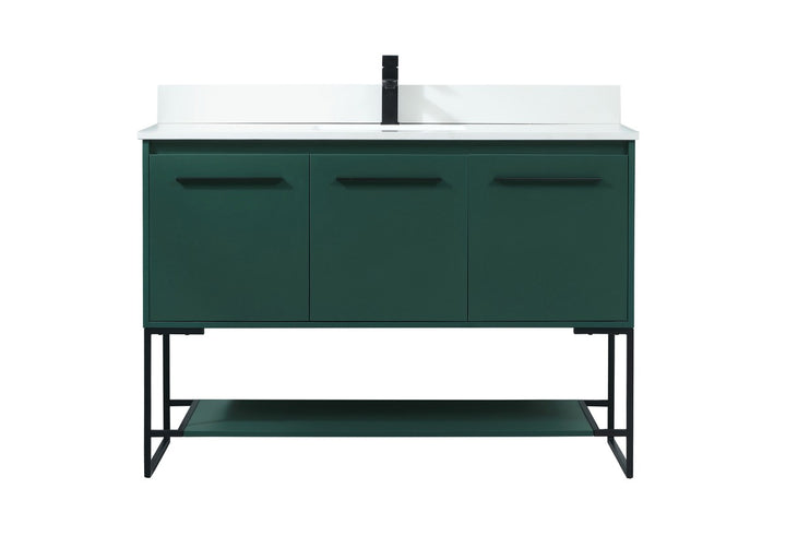 Elegant Lighting VF42548MGN-BS Modern Sloane Plumbing Green