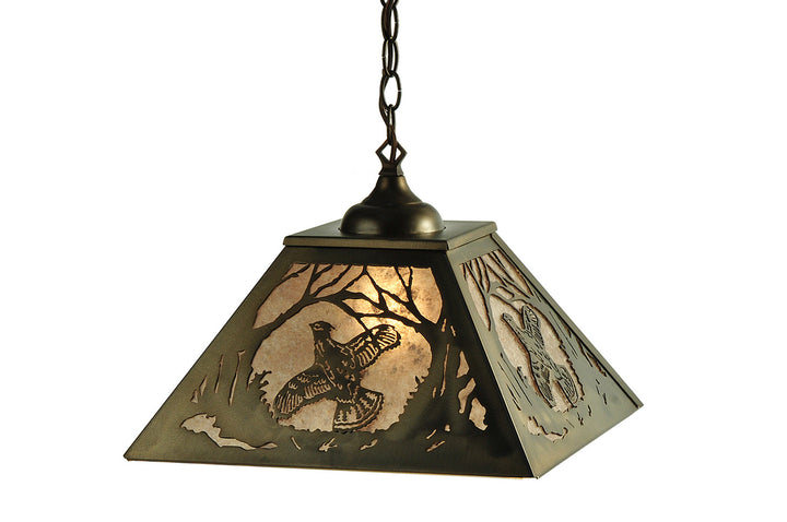 Meyda Tiffany Ruffed Grouse 110129 Pendant Light - Antique Copper