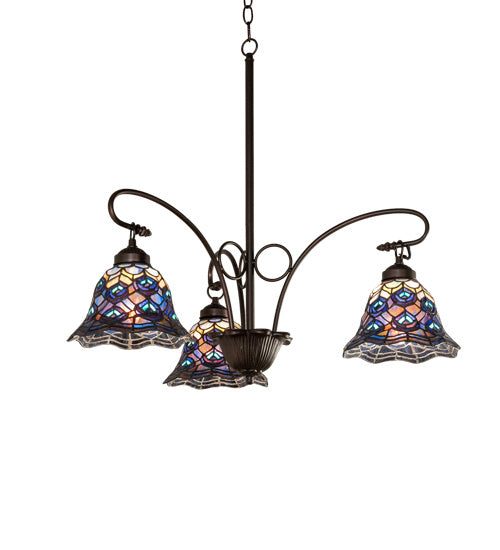 Meyda Tiffany Tiffany Peacock Feather 110685 Chandelier Light -
