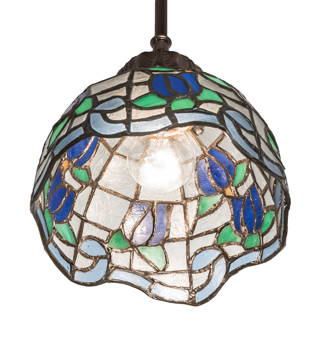 Meyda Tiffany Roseborder 115802 Pendant Light - Mahogany Bronze