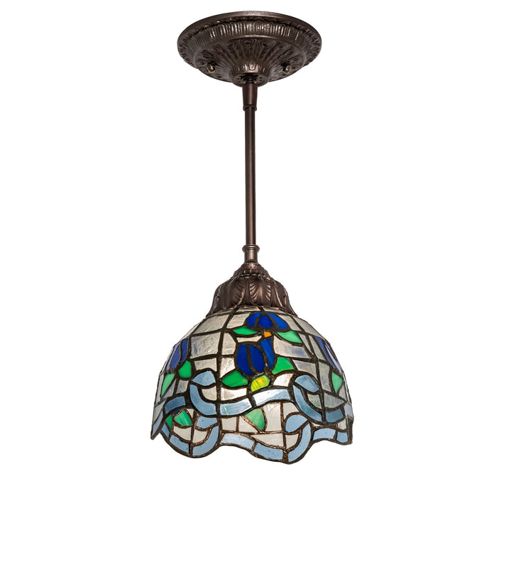 Meyda Tiffany Roseborder 115802 Pendant Light - Mahogany Bronze