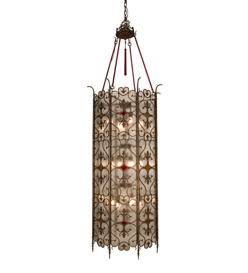 Meyda Tiffany Lighting 117398 Saskia 12 Light Pendant Decor Bronze / Dark
