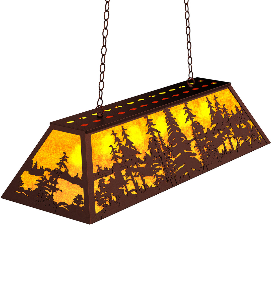 Meyda Tiffany Tall Pines 121583 Pendant Light - Rust