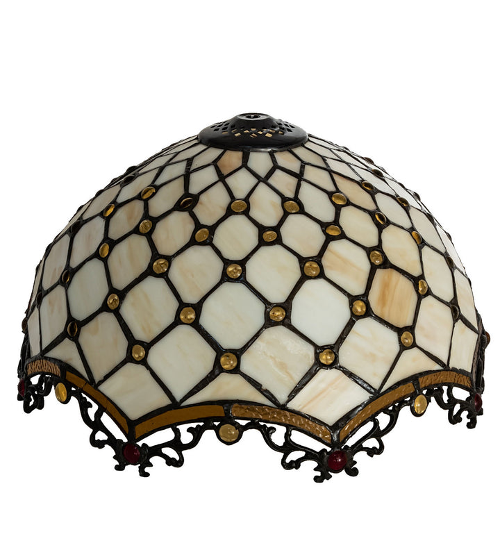 Meyda Tiffany Lighting 138147 Diamond & Jewel Shade Lamp Shade Multicolored