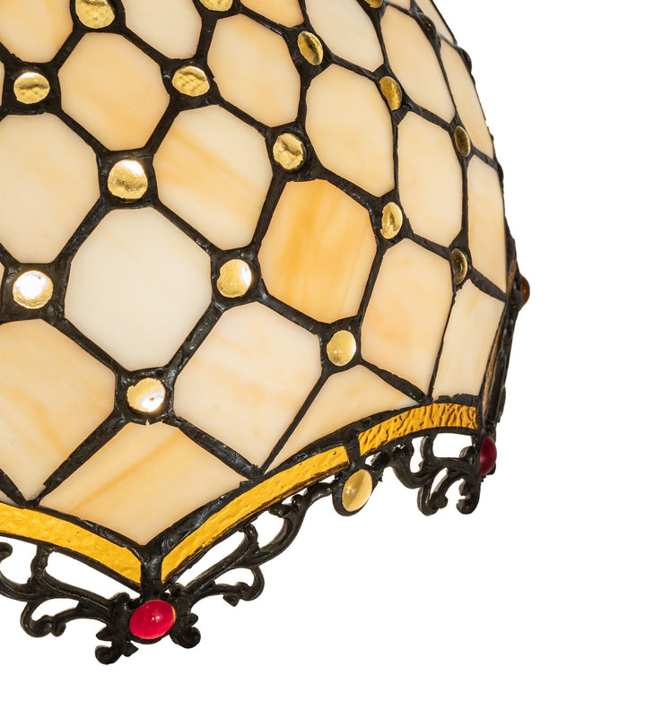 Meyda Tiffany Lighting 138147 Diamond & Jewel Shade Lamp Shade Multicolored