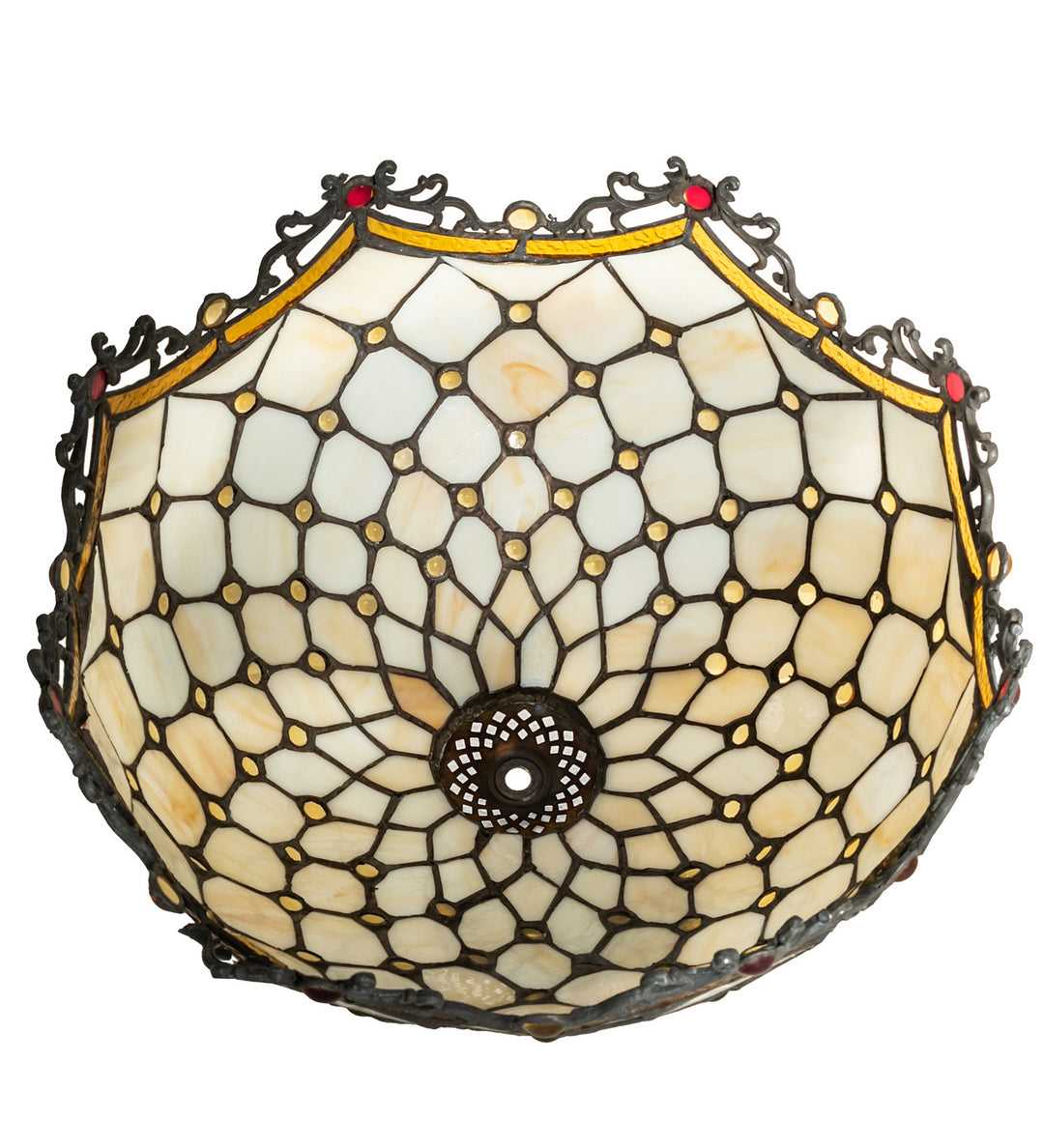 Meyda Tiffany Lighting 138147 Diamond & Jewel Shade Lamp Shade Multicolored