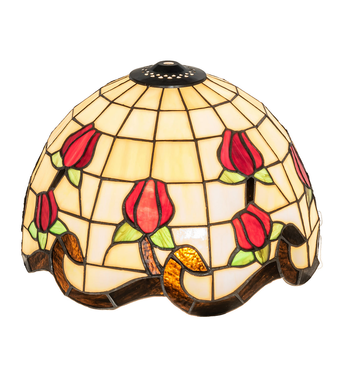 Meyda Tiffany Lighting 13865 Roseborder Shade Lamp Shade Multicolored
