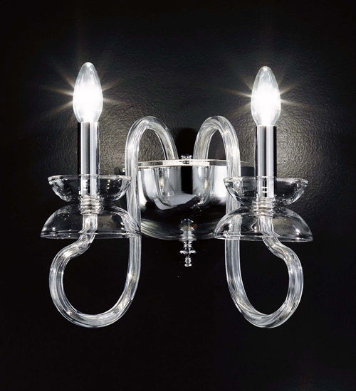 Meyda Tiffany Miro 160128 Wall Light - Chrome,Crystal