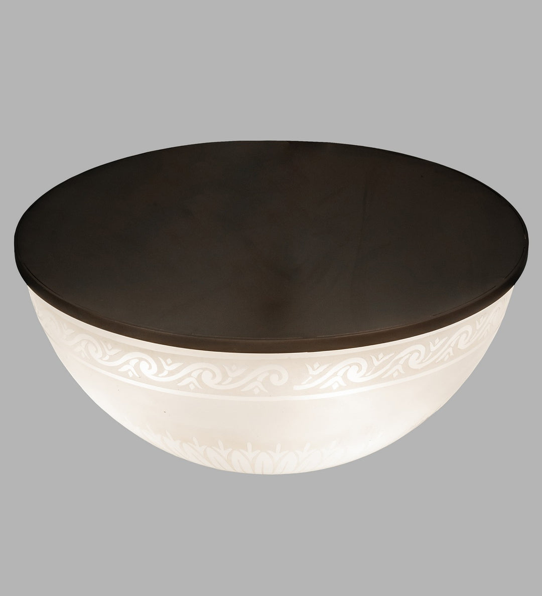 Meyda Tiffany Ovum Aquinum 170708 Ceiling Light - Mahogany Bronze