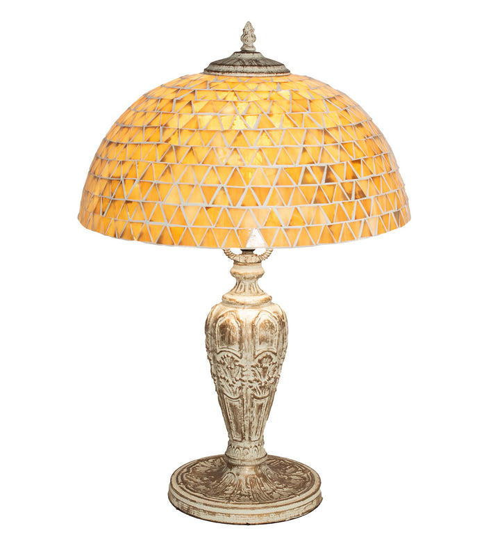 Meyda Tiffany Lighting 189411 Mosaic Dome One Light Table Lamp Lamp Gold, Champ, Gld Leaf