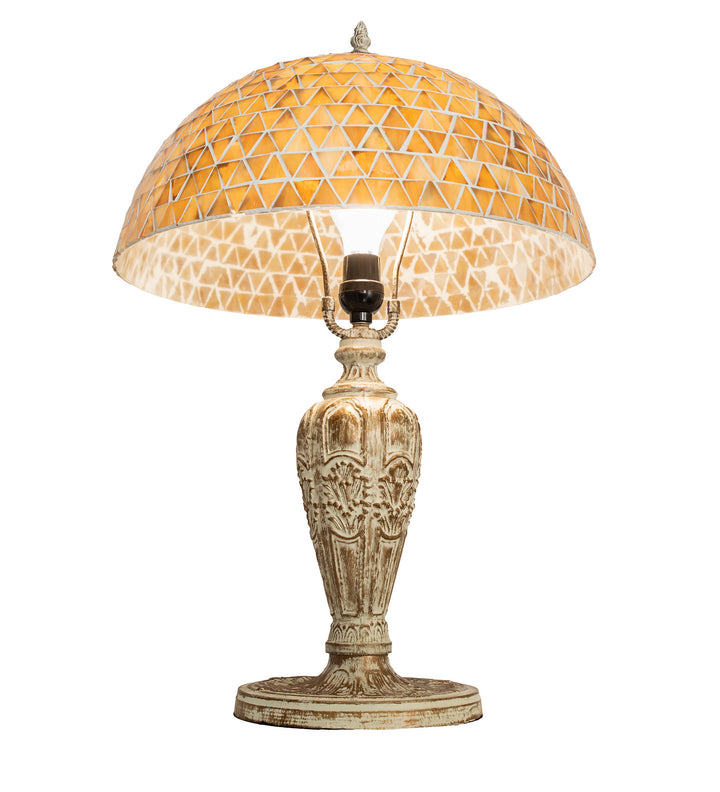 Meyda Tiffany Lighting 189411 Mosaic Dome One Light Table Lamp Lamp Gold, Champ, Gld Leaf
