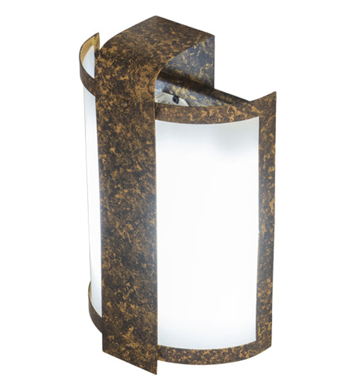 Meyda Tiffany Eli 120980 Wall Light - Old Gold/White Acrylic