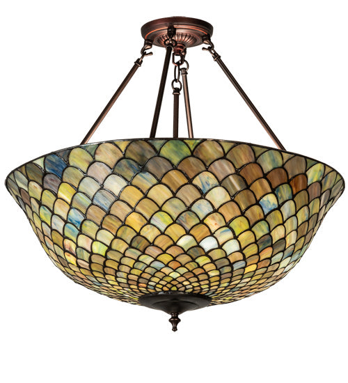 Meyda Tiffany Tiffany Fishscale 229145 Ceiling Light - Mahogany Bronze