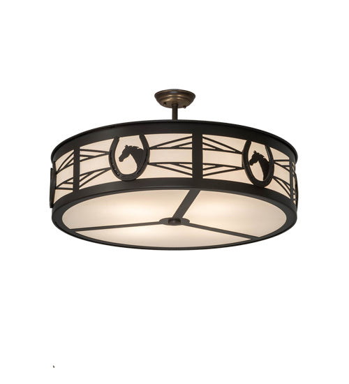 Meyda Tiffany Horseshoe 230009 Ceiling Light - Timeless Bronze