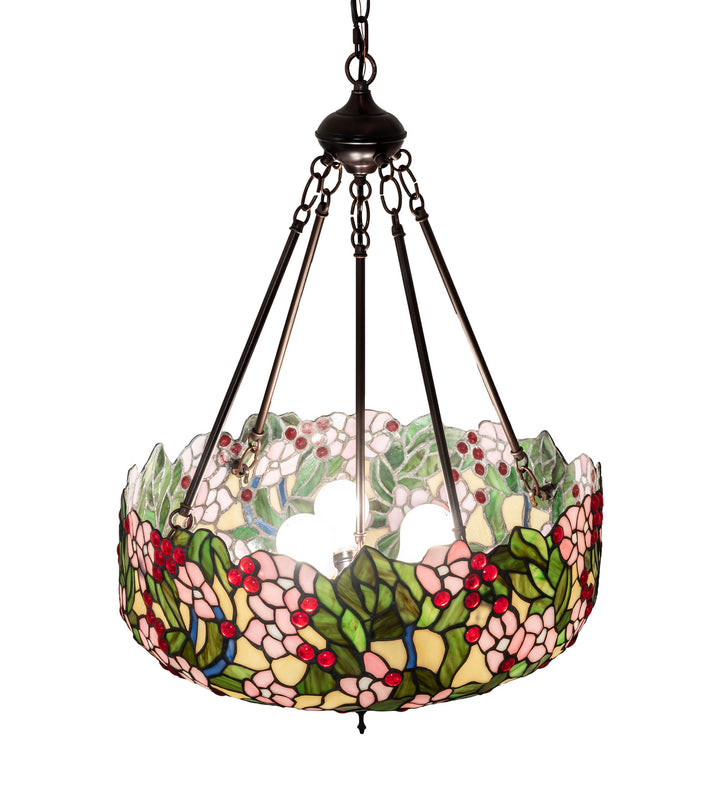 Meyda Tiffany Tiffany Cherry Blossom 232776 Chandelier Light - Mahogany Bronze