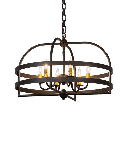 Meyda Tiffany Aldari 233402 Chandelier Light - Wrought Iron