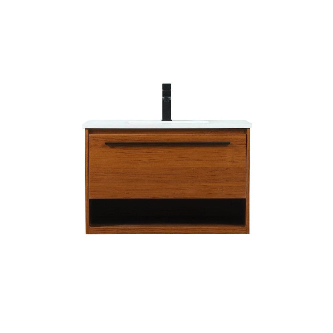 Elegant Lighting VF43530MTK Modern Roman Plumbing Teak