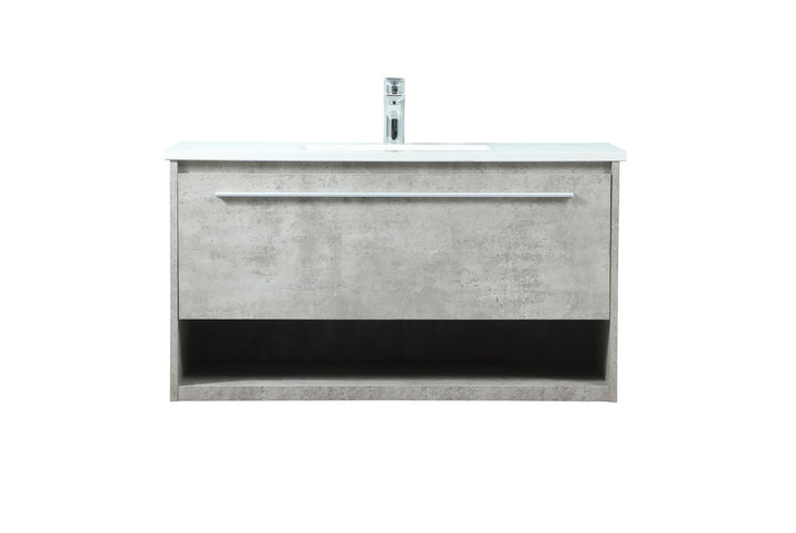 Elegant Lighting VF43536MCG Modern Roman Plumbing Concrete Grey